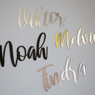 Namnskylt Spegel - Lekfull