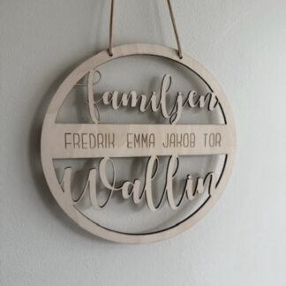 Familjehänge - Rund