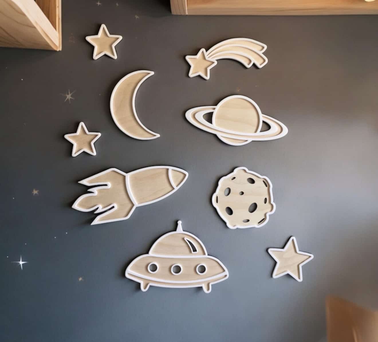 Väggdekaler - Rymden 9-pack