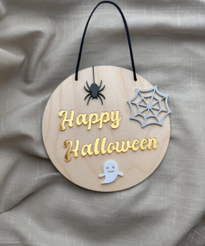 Skylt - Happy Halloween