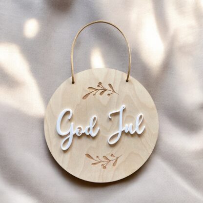 Skylt God Jul - Kvist - Bild 2