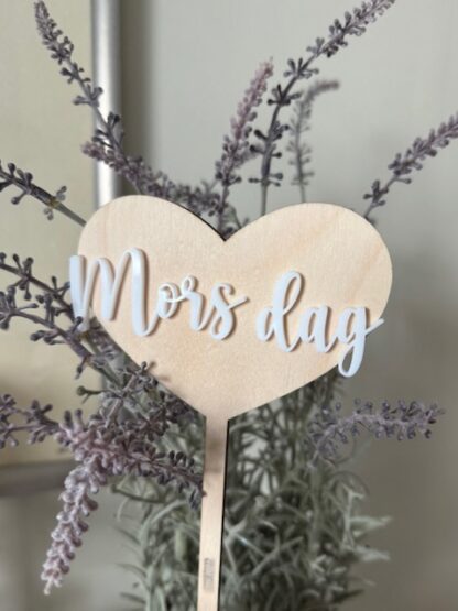 Blomsterpinne - Hjärta 3D-text - Bild 2