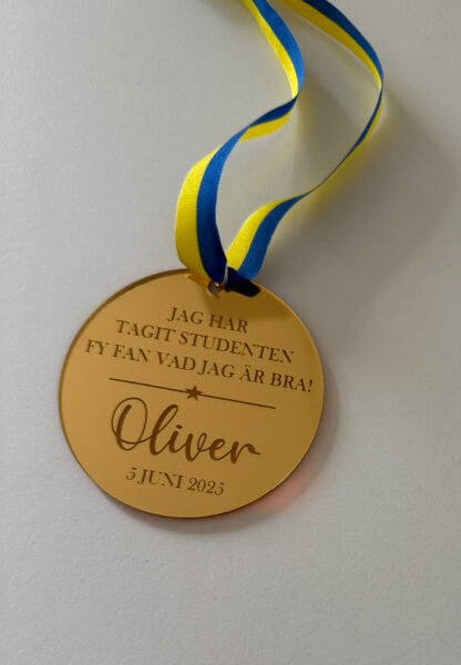 Studentmedalj - Rund - Bild 43