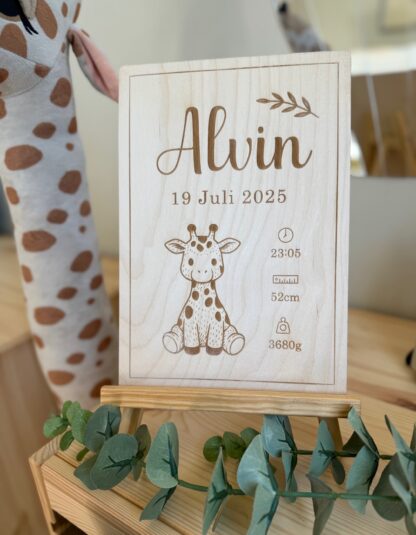 Födelsetavla med valfritt djur - Bild 2