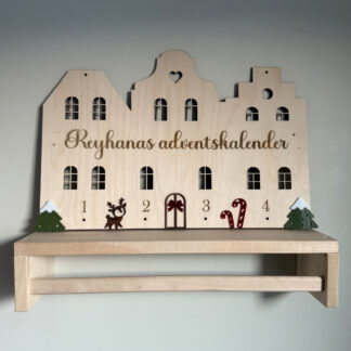 Adventskalender - Hus med figurer