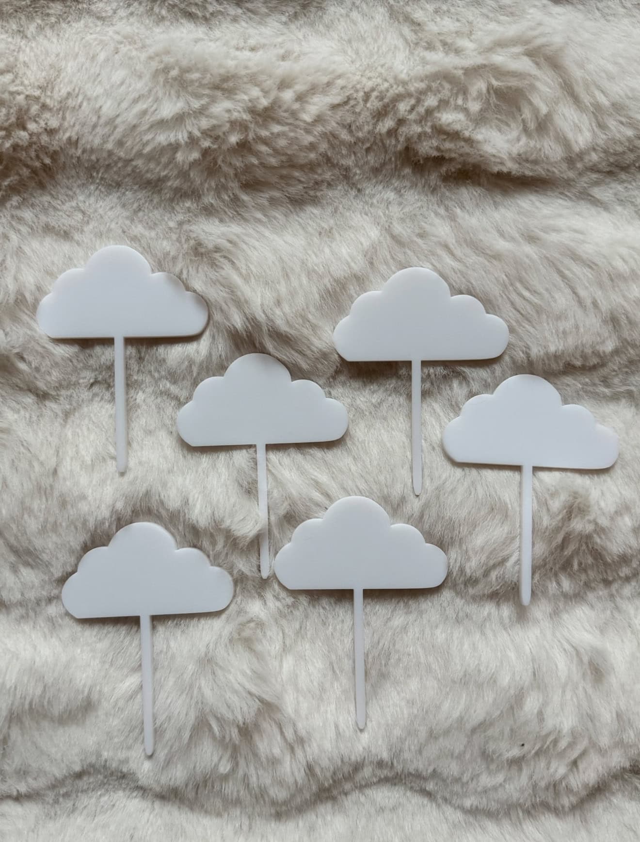 Cupcake-toppers - Moln 6-pack - Bild 5